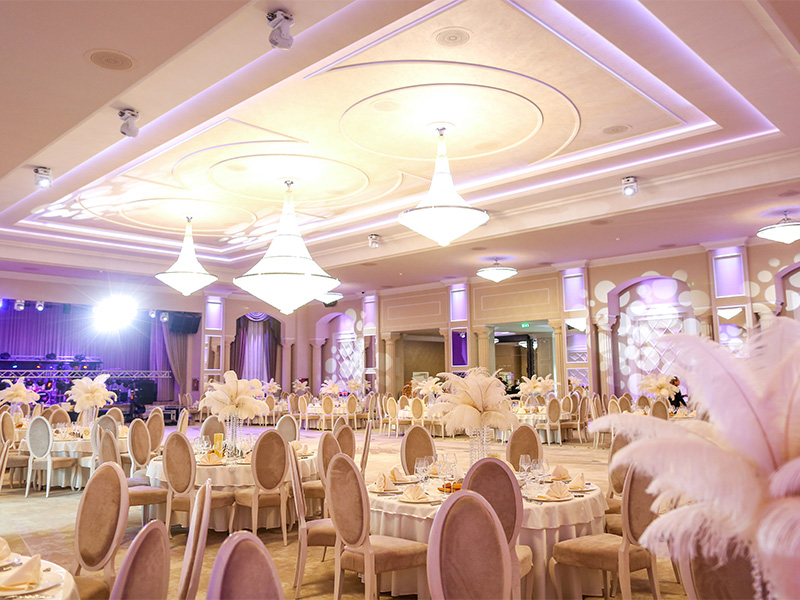 Décoration totale de salle de mariage en Alsace1